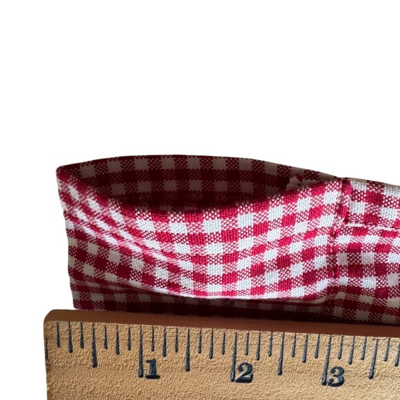 Pottery Barn Kids Gingham Panels 2 Checked Valances/Cafe Curtains Cotton Classic - Picture 15 of 16